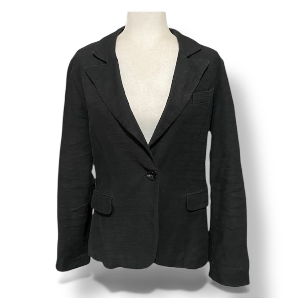 Charlotte Russe Black Single Button Blazer Minimalist Y2K Classic